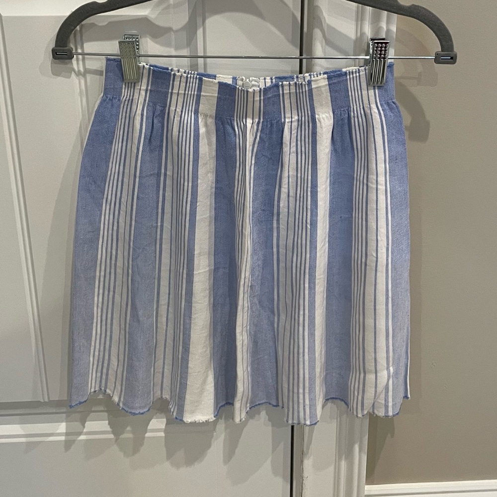 Marola striped short A-line skirt